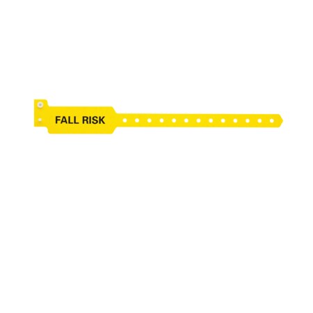 Wristband - Poly - Fall Risk 5/8 X 10 Yellow W/Black
